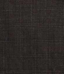 Royal Dark Brown Plaid Wool Suit