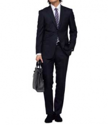 Essential Black Wool Suit