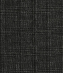 Royal Dark Charcoal Plaid Wool Suit