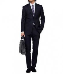 Essential Black Wool Suit