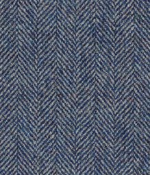 Handloom Herringbone Blue Tweed Jacket