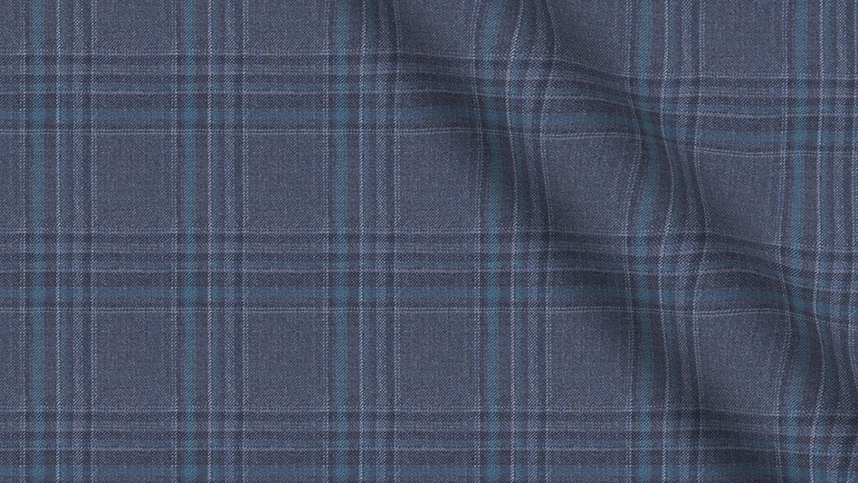 blue tartan pants
